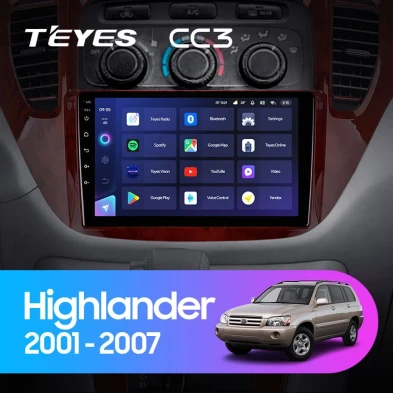 Штатная магнитола Teyes CC3 4/32 Toyota Highlander 1 XU20 (2001-2007)